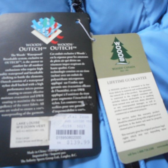 WOODS down vest women large - Picture 3 of 7